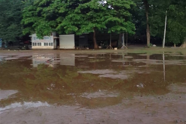 Flooding at Gymkhana Club The River Ping has overflowed to devastating effect